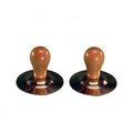 Rythm Band Rhythm Band Instruments RB785 Brass Finger Cymbals with Wood Knobs RB785